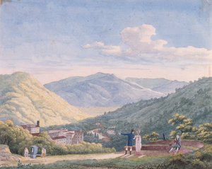 Vista de Bagni di Lucca, octubre de 1813